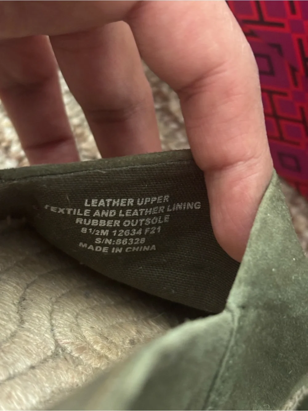 Tory Burch Olive Green Suede Espadrilles